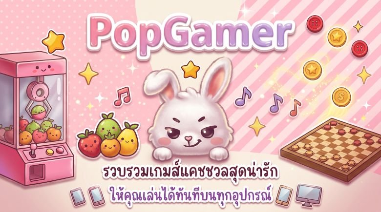 PopGamer รวบรวมเกมส์แคชชวลสุดน่ารักให้คุณเล่นได้ทันทีบนทุกอุปกรณ์